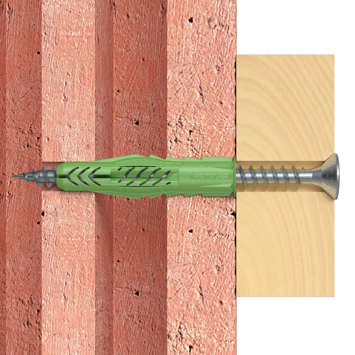 4 Tacos UX Green 10x60 con Tornillos Verde-3