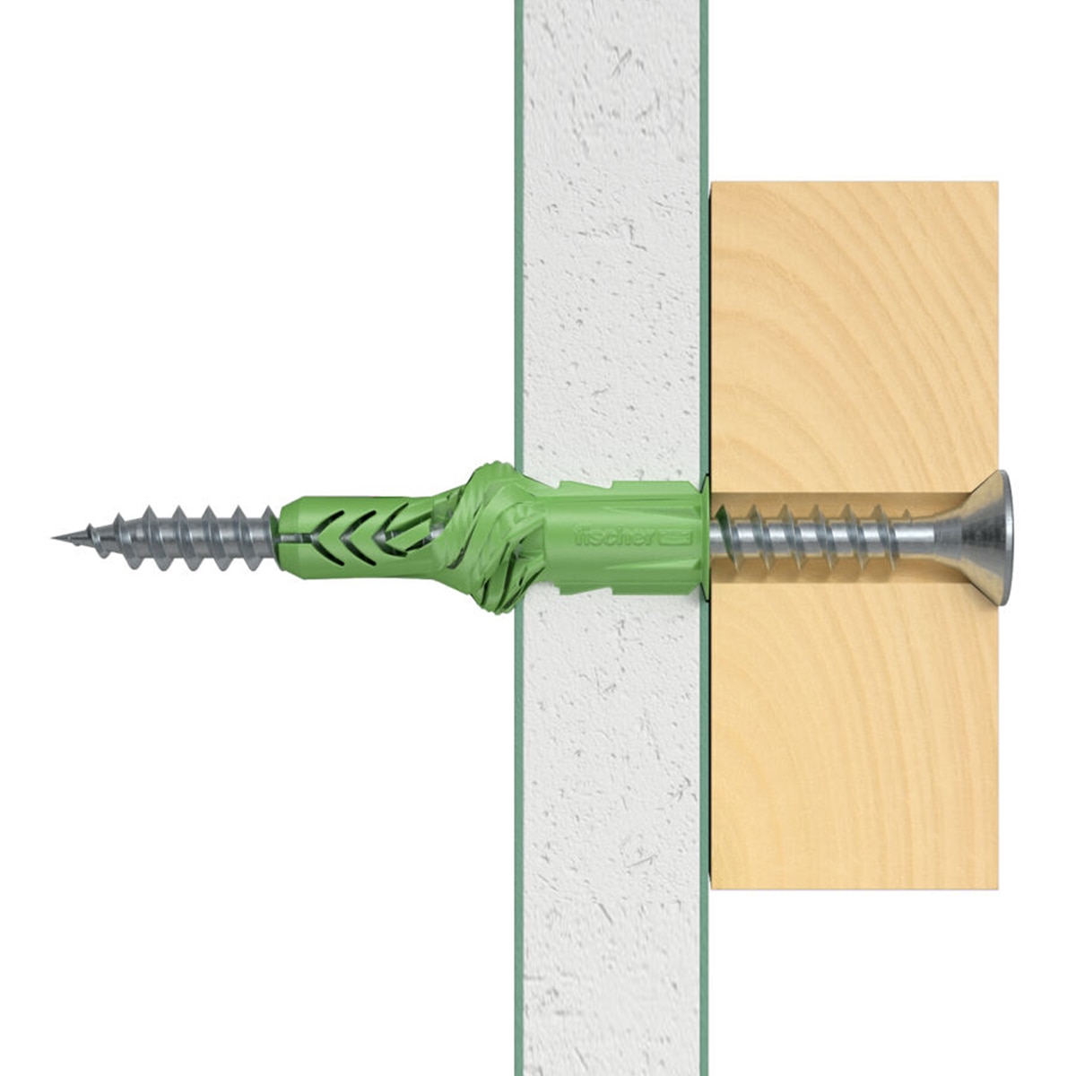 4 Tacos UX Green 10x60 con Tornillos Verde-4