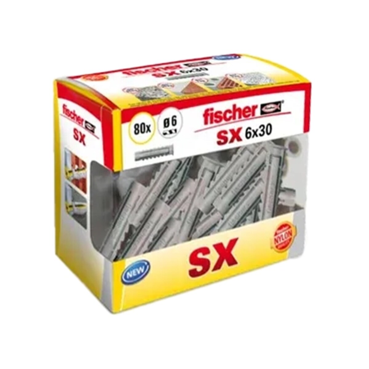 Caja Tacos SX Plus 6x30 - 80 Uds Gris-2