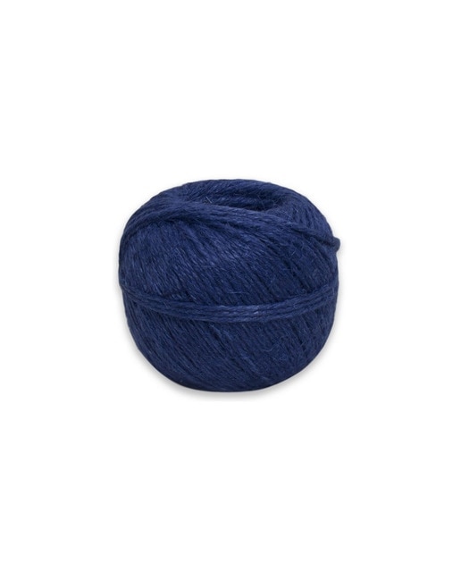 Novelo Fio Linho Natural Cabeado 4/3,5 Azul-1