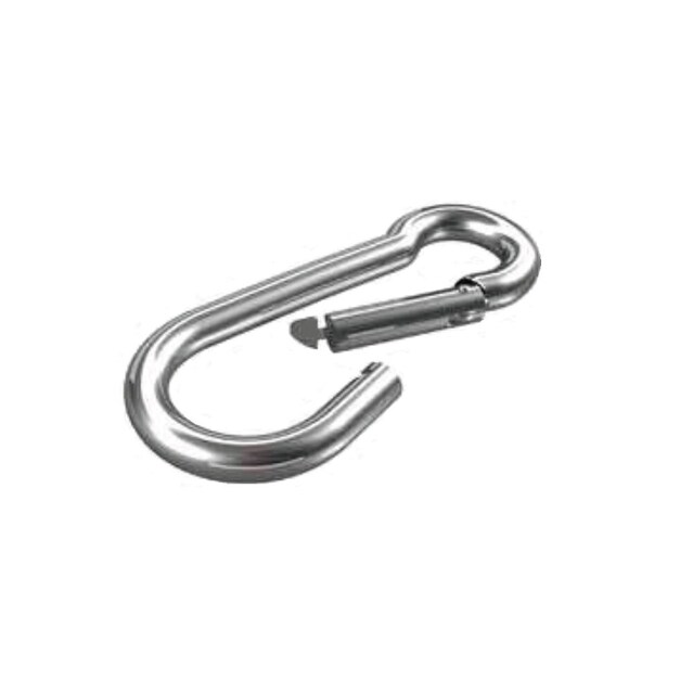 Imagen 0 de Mosquetón Bombero Acero Cincado 2 Uds