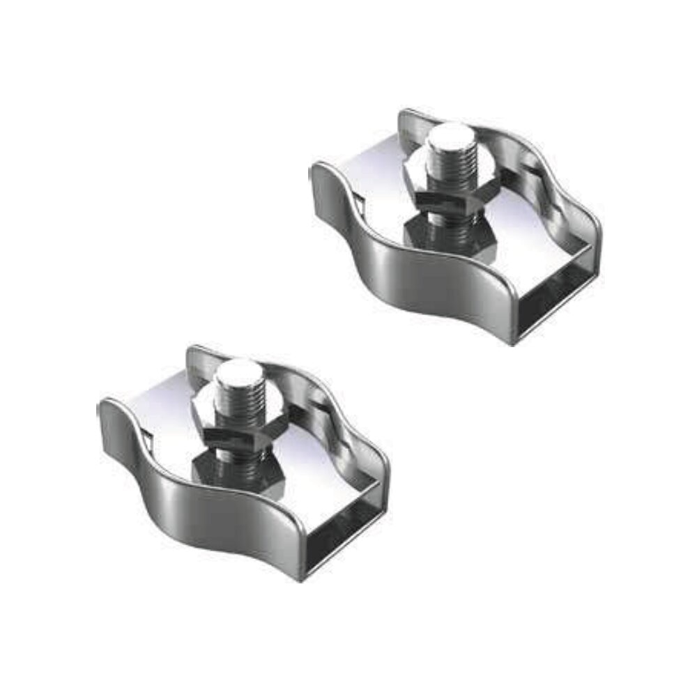 Imagen 0 de Sujetacable Plano Simple Cincado 4 mm 2 Uds