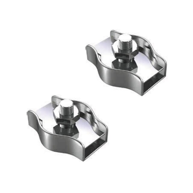 Imagen 0 de Sujetacable Plano Simple Cincado 4 mm 2 Uds