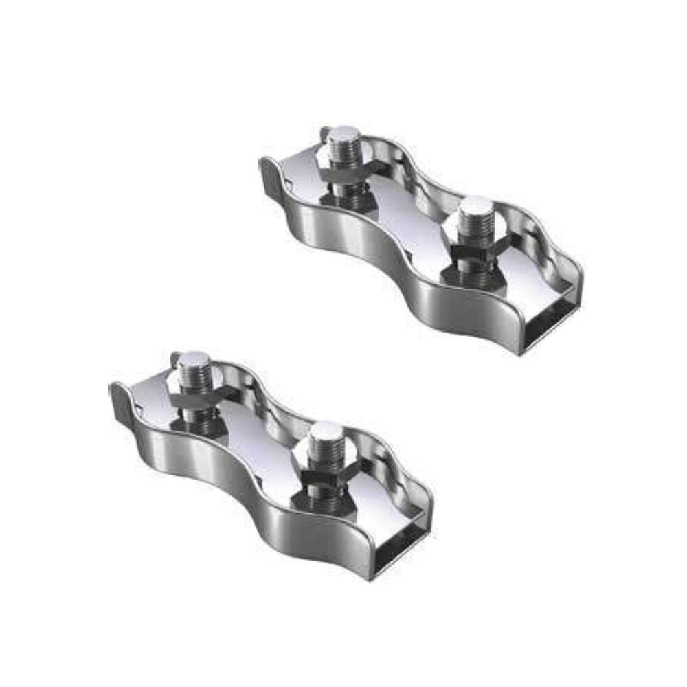 Imagen 0 de Sujetacable Plano Doble Cincado 2 Uds