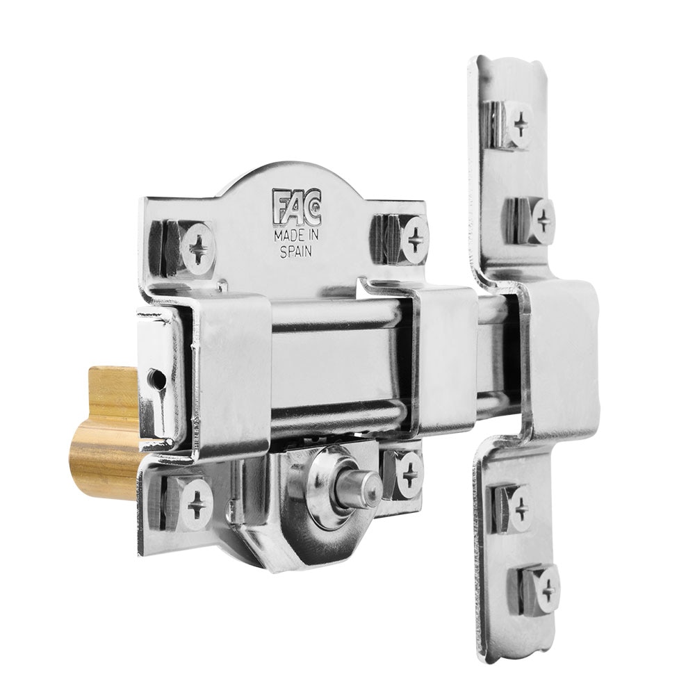 Cerrojo Seguridad Barra Acero 50-R - Puertas de Interior Níquel-2