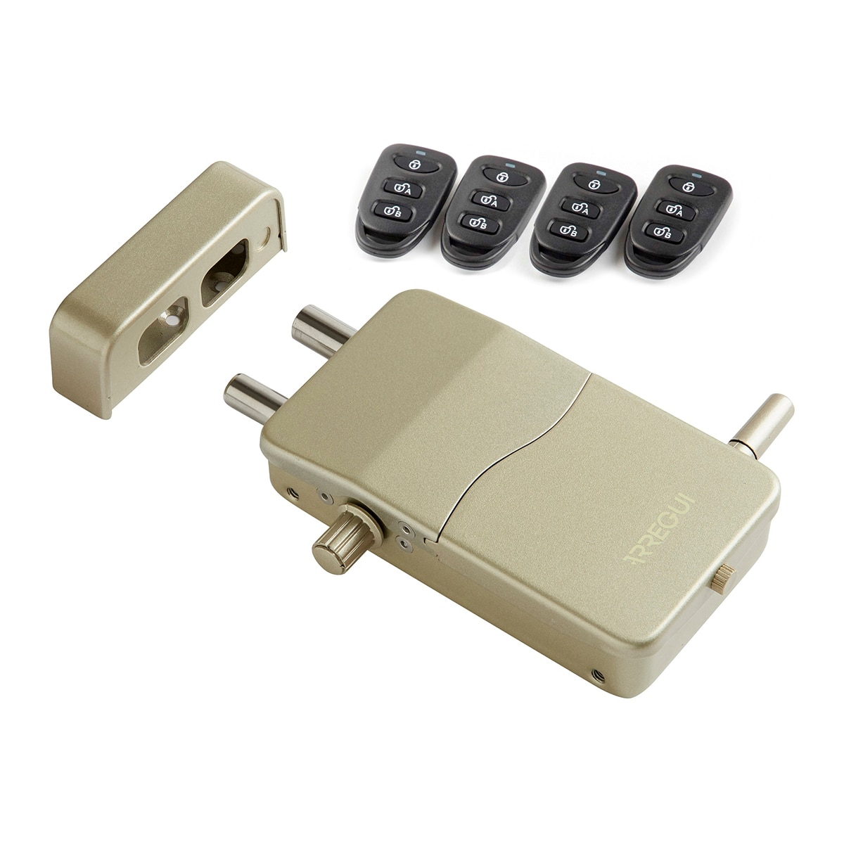 Fechadura Invisível com Alarme e Comando à Distância Dourado-2