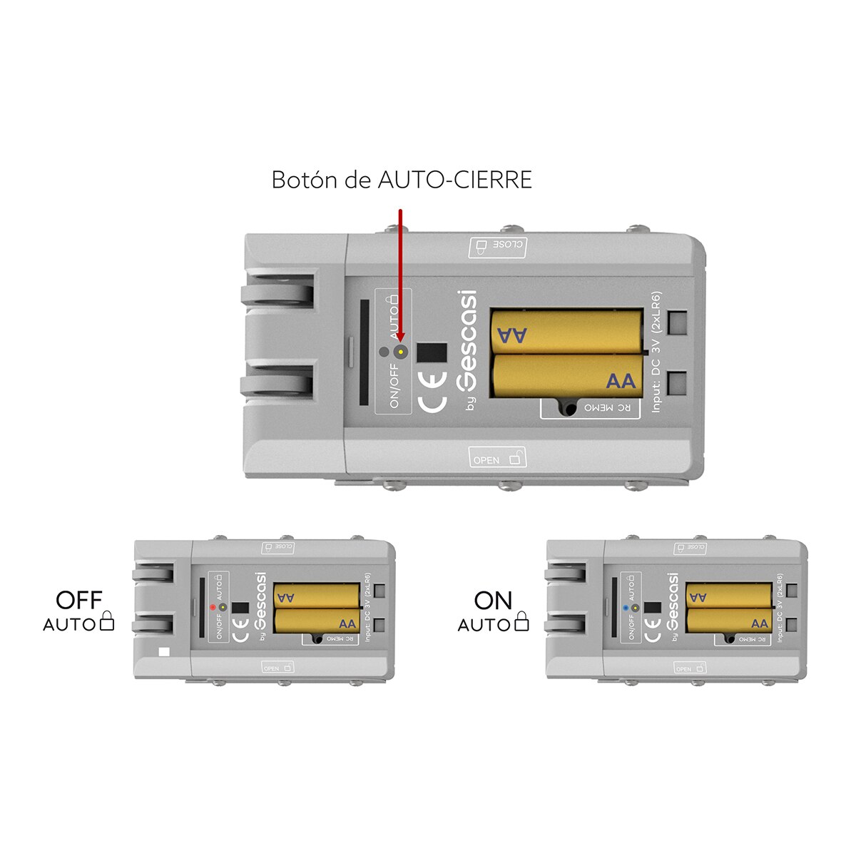 Cerradura de Seguridad Invisible Remock ONE - Plata Plata-4