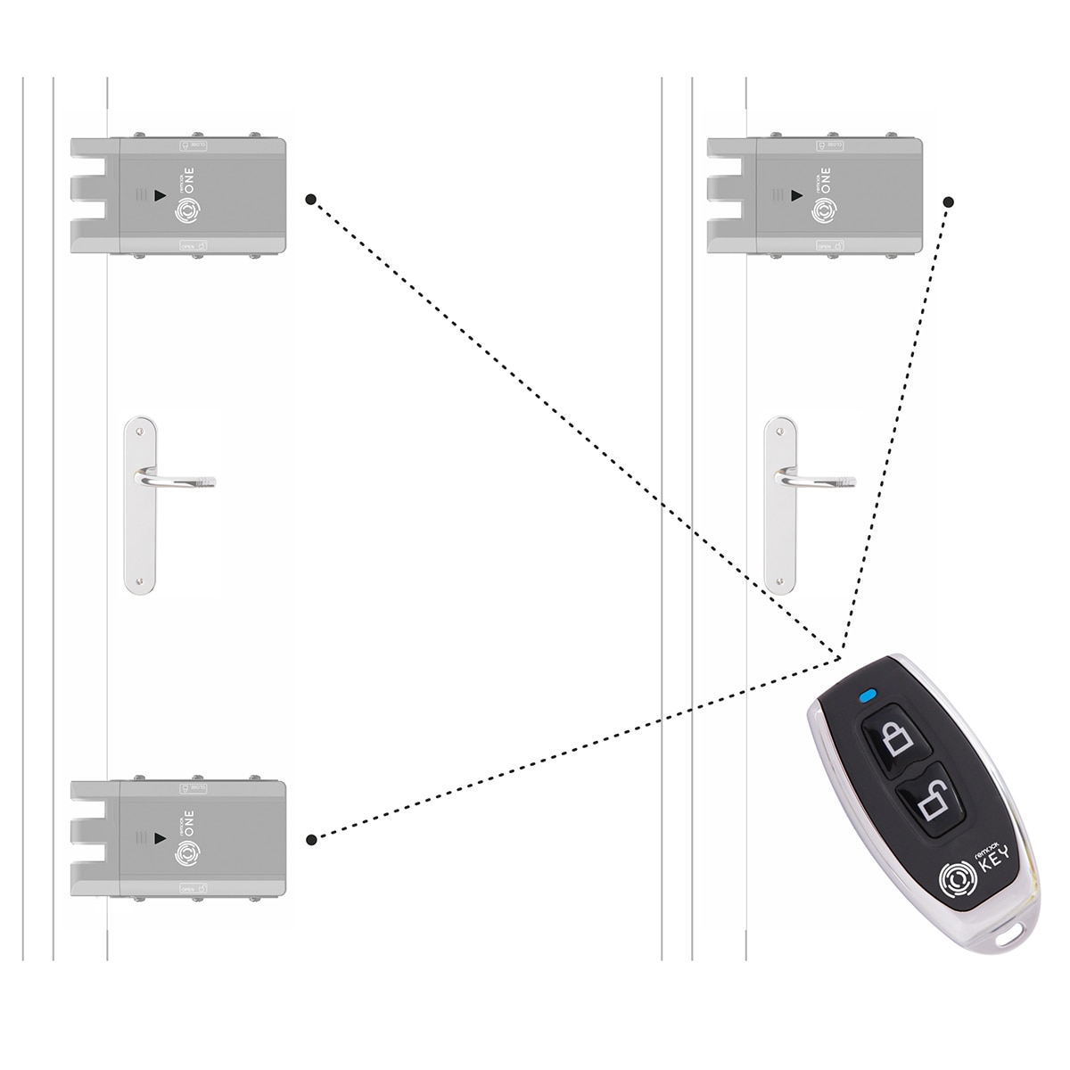 Cerradura de Seguridad Invisible Remock ONE Latón-13