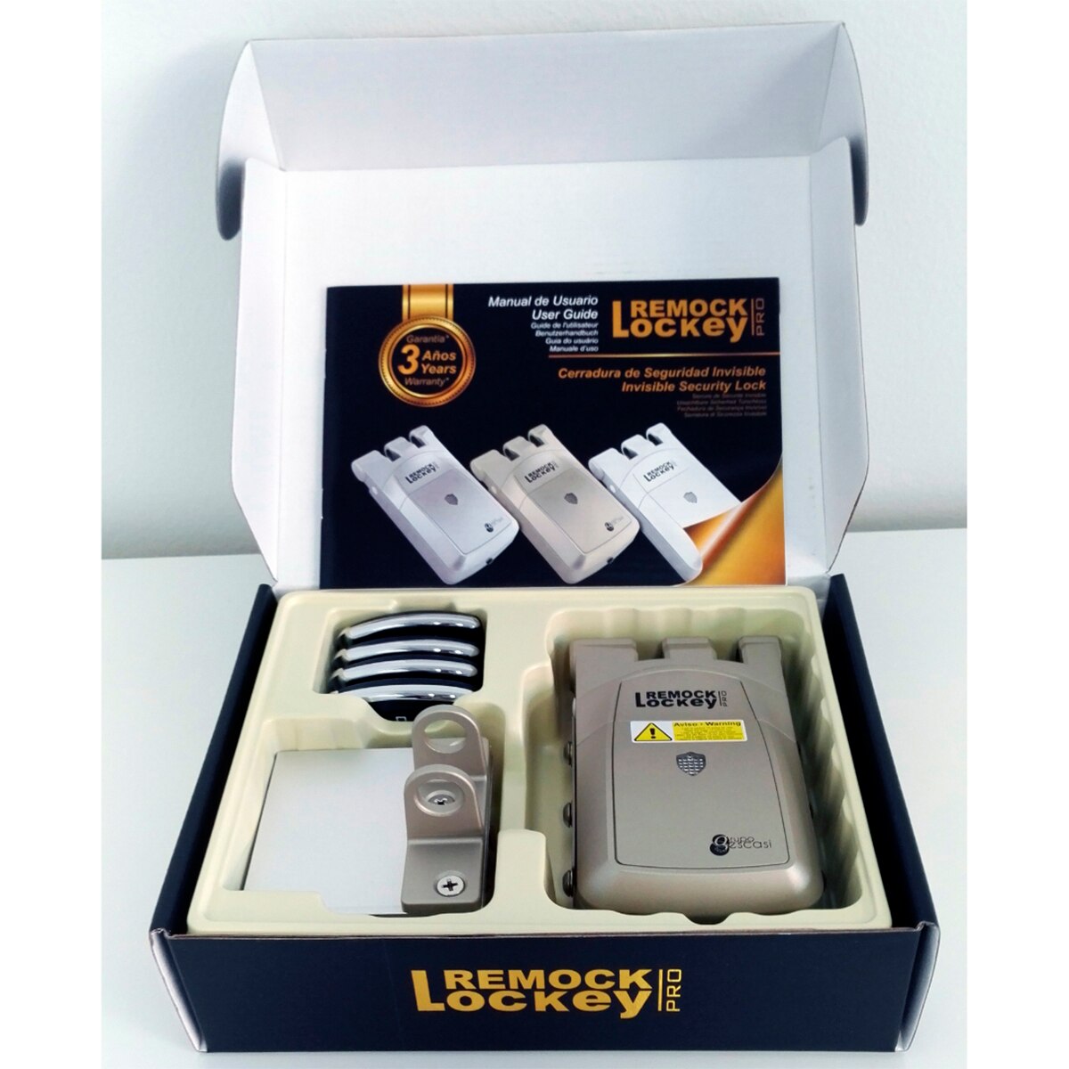 Cerradura de Seguridad Invisible Remock PRO - Latón Latón-2