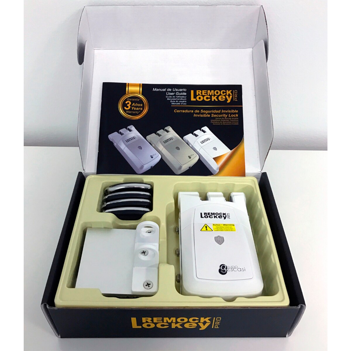 Cerradura de Seguridad Invisible Remock PRO - Blanco Blanco-2