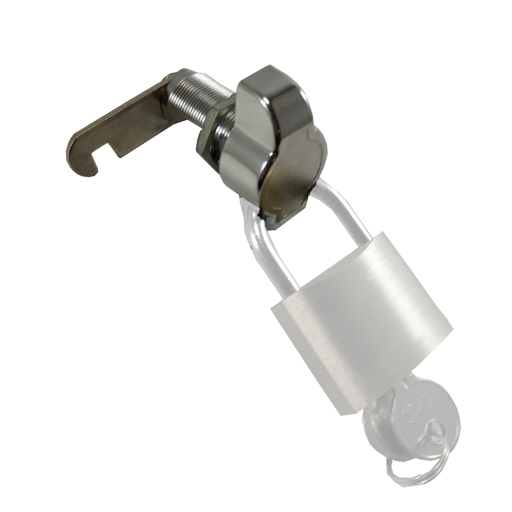 Cerradura con Portacandado para Taquilla Zincado-6