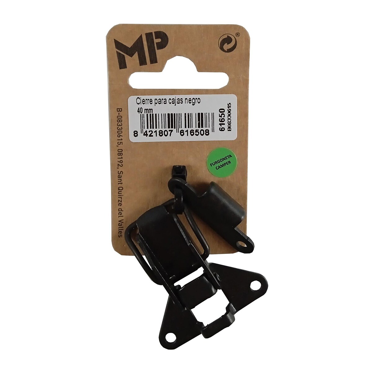 Cierre  Cajas Pavonado 40 mm Negro-2