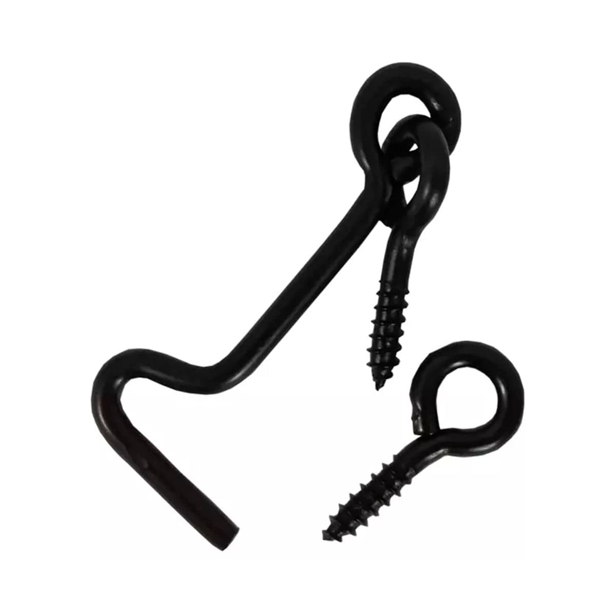 Aldabilla Hierro Negro 50 mm + 2 Hembrillas Negro-1