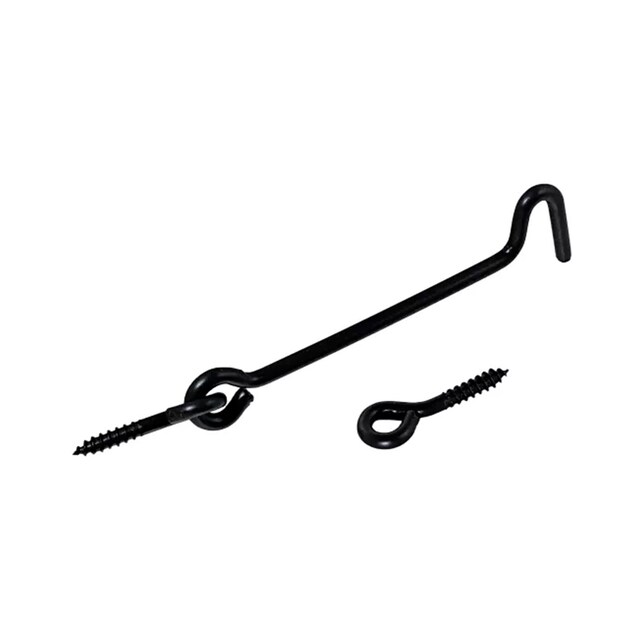 Imagen 0 de Aldabilla Hierro Negro 100 mm + 2 Hembrillas