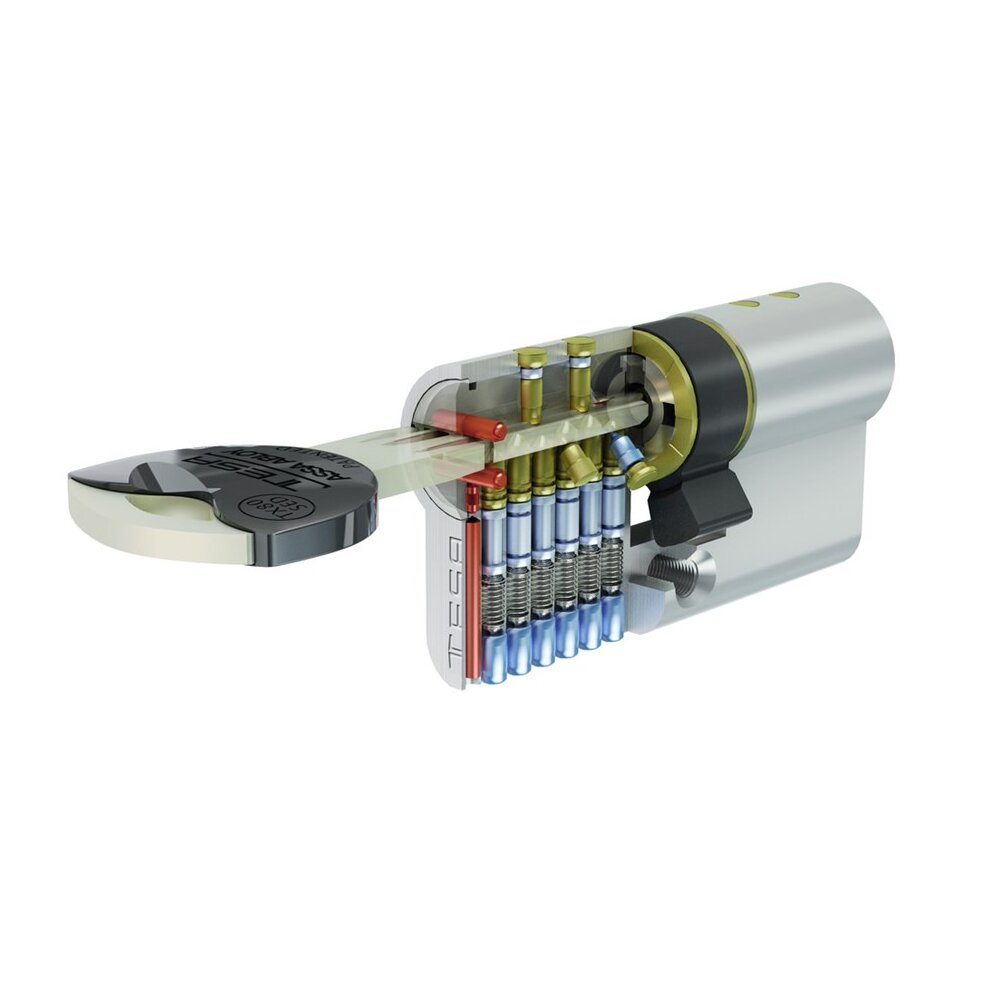 Cilindro Alta Seguridad Incopiable TX80 Níquel-2
