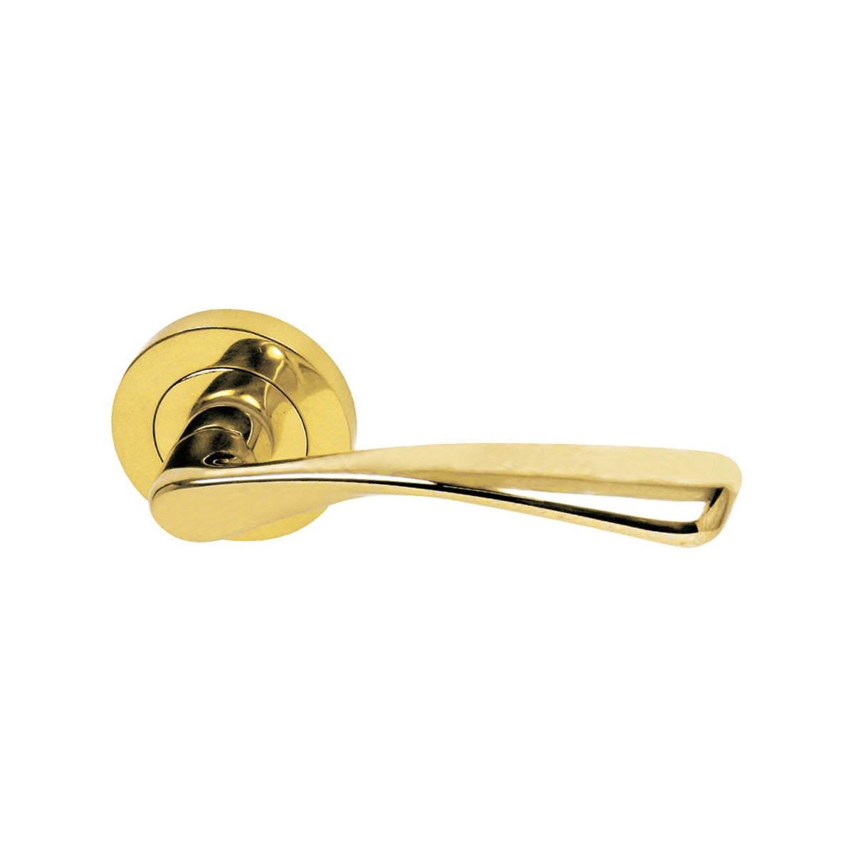 Juego Manilla Roseta Redonda 50 x 125 x 50 mm Dorado Pulido-1