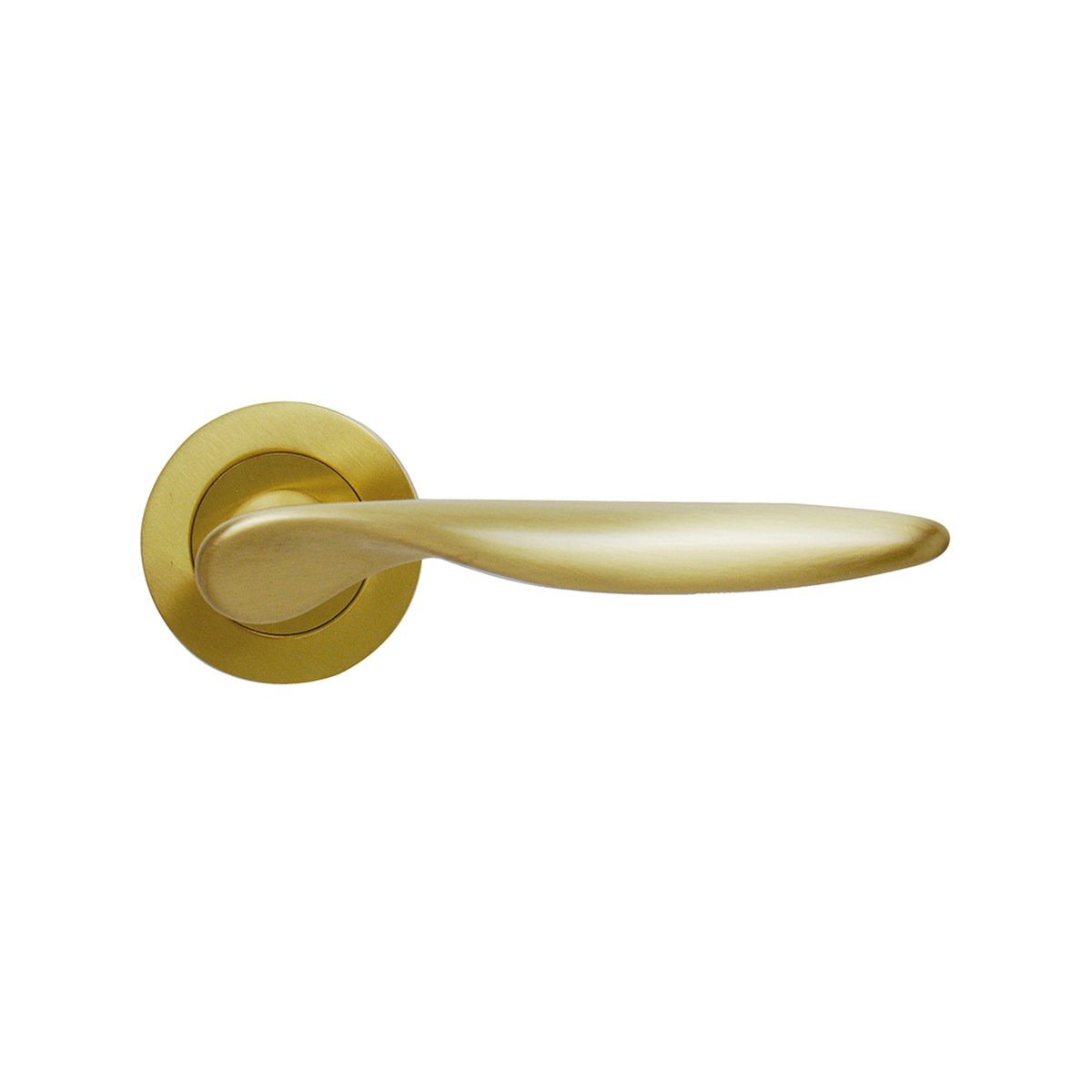 Juego Manilla Roseta Redonda 50 x 130 x 50 mm Latón mate-1