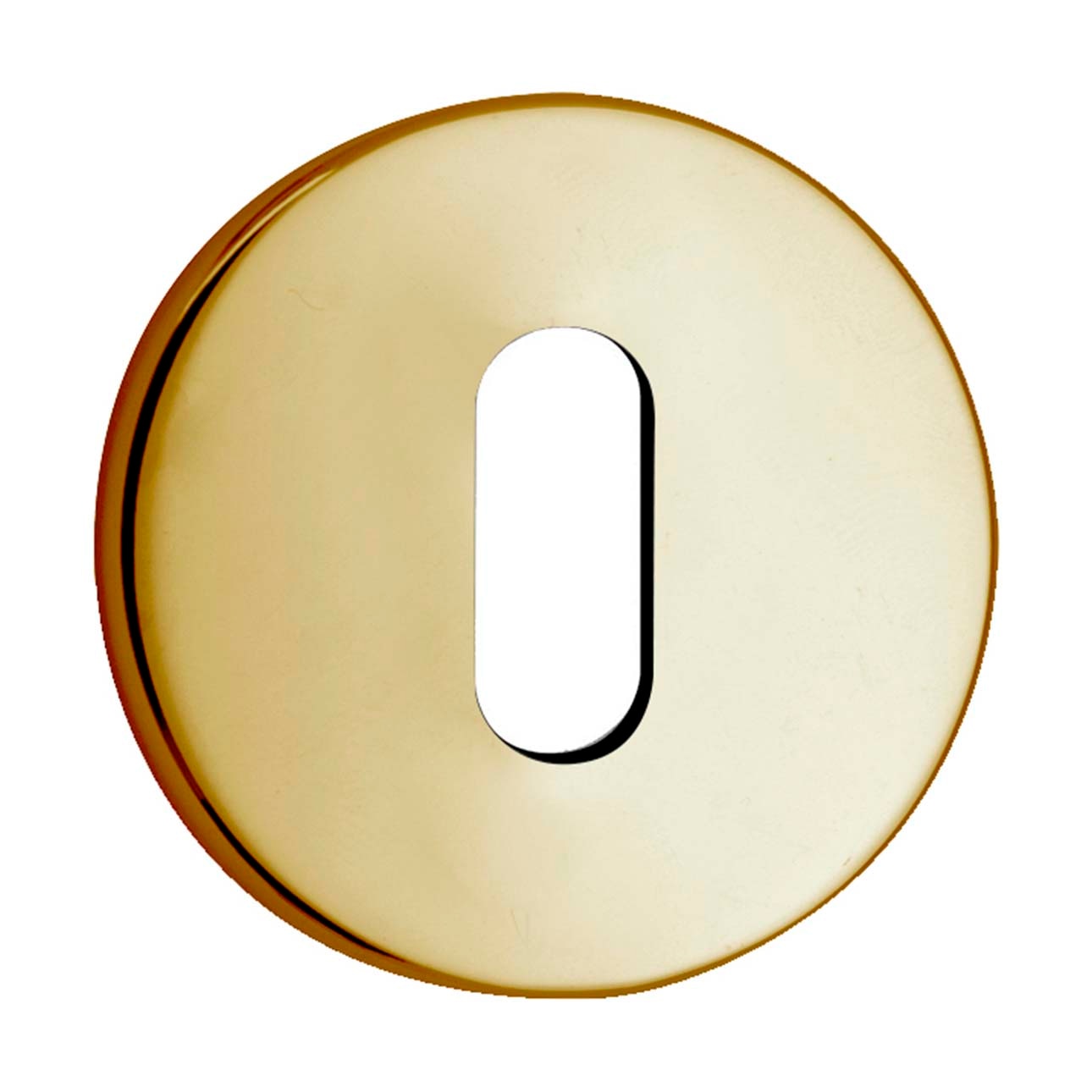 Roseta Redonda Bocallave Oval 50 x 5 mm Dorado Pulido-1