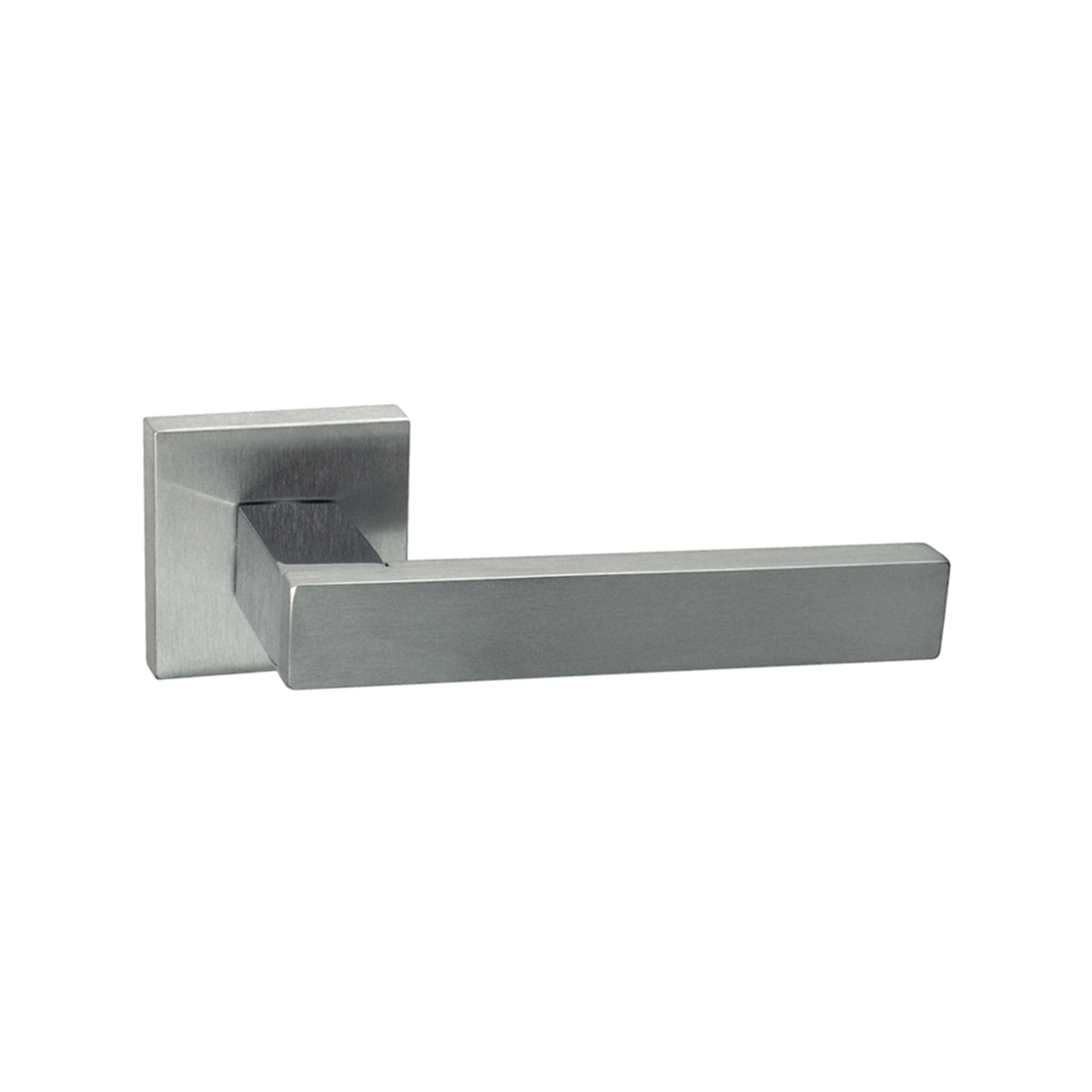 Juego Manilla Roseta Cuadrada 50 x 135 x 58 mm Cromo / Cromo satinado-1