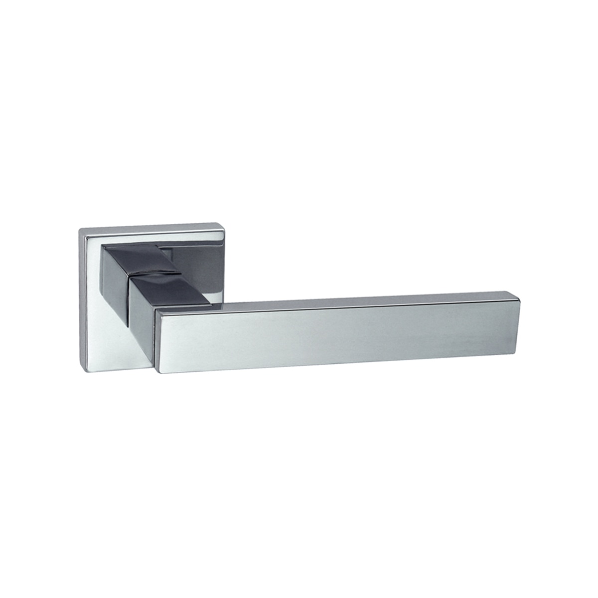 Juego Manilla Roseta Cuadrada 50 x 135 x 58 mm Cromo brillo-1