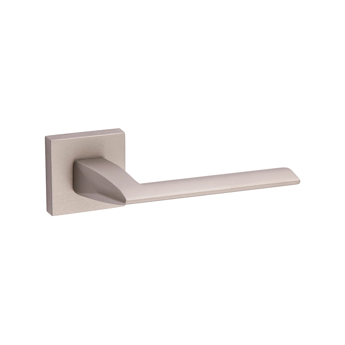 Juego Manilla Roseta Cuadrada 50 x 145 x 55 mm Níquel mate opaco-1