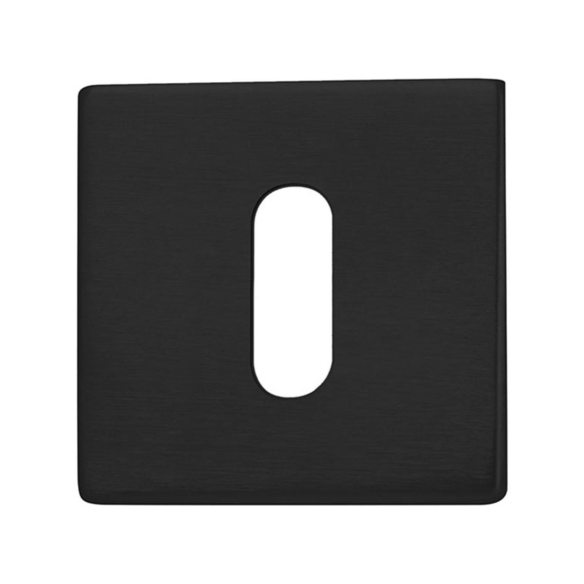 Roseta Cuadrada Bocallave Oval 50 x 50 x 5 mm Negro-1