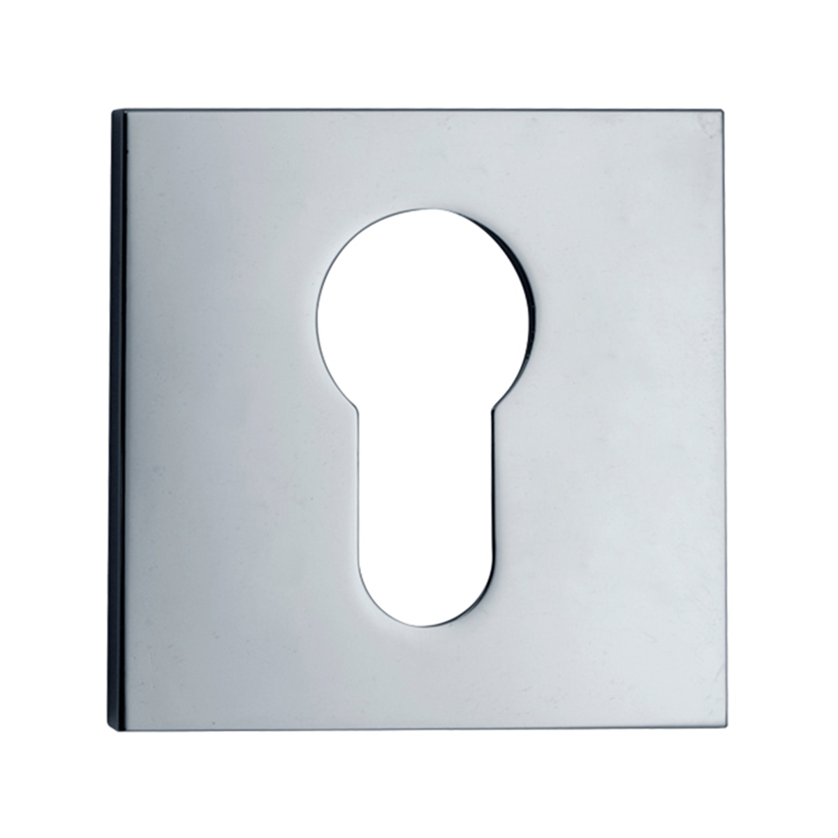 Roseta Cuadrada Bocallave Yale 50 x 50 x 5 mm Cromo brillo-1