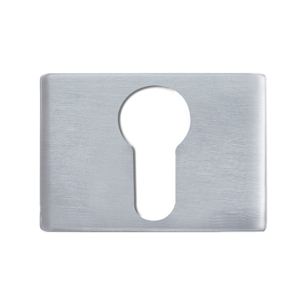 Roseta Rectangular Bocallave Yale 35 x 52 x 10 mm Cromo satinado-1