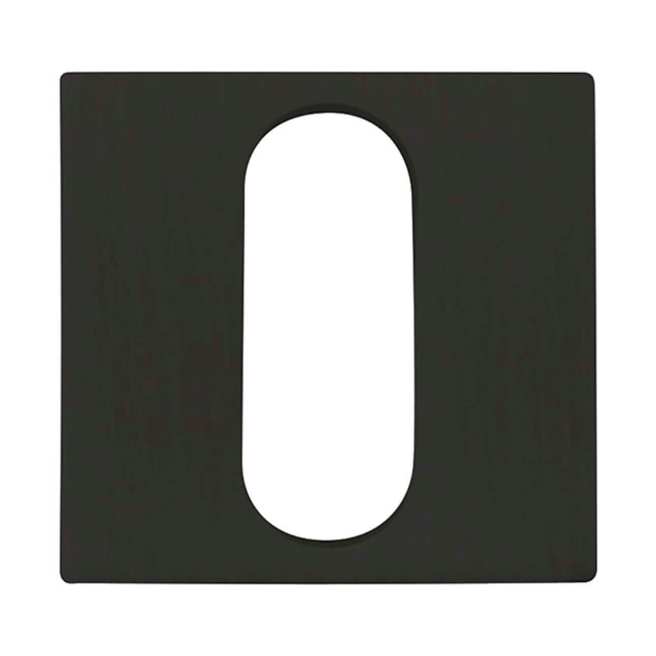 Roseta Mini Bocallave Oval 25 x 25 x 2 mm Negro-1