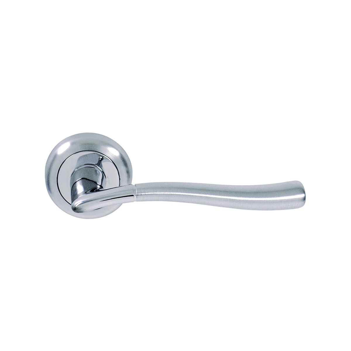 Juego Manilla Roseta Redonda 50 x 125 x 65 mm Cromo / Cromo satinado-1