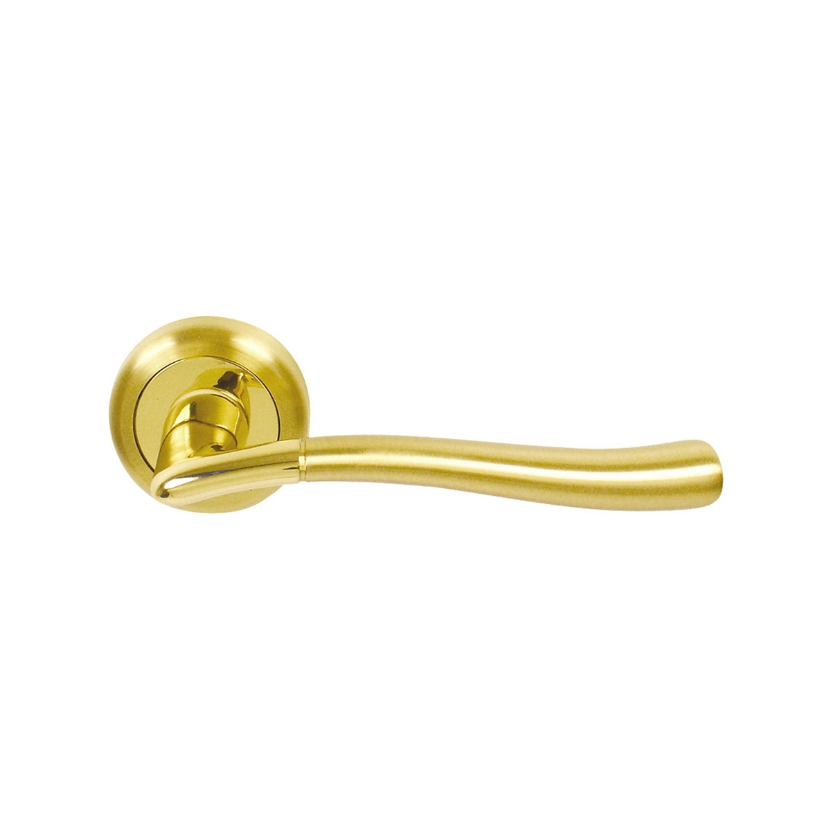 Juego Manilla Roseta Redonda 50 x 125 x 65 mm Dorado Pulido Satinado-1