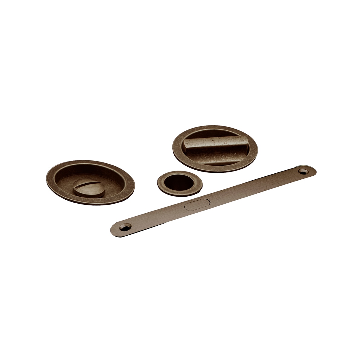 Kit Puertas Correderas Embutir Redondo  56 Ø - 160 x 17 mm Anticato-1
