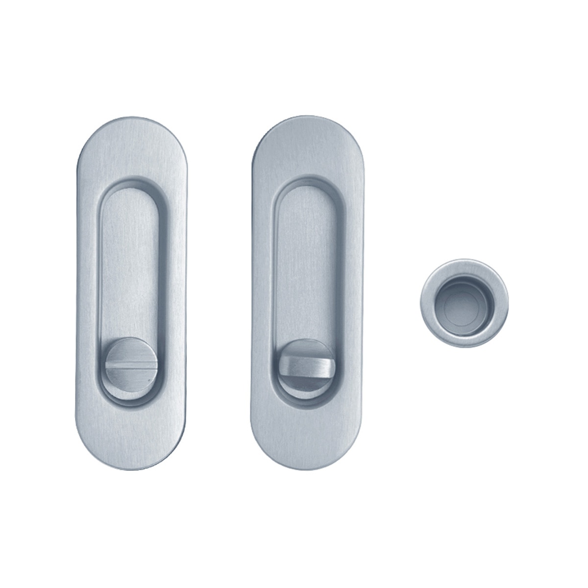 Imagen 0 de Kit Puertas Correderas Embutir Ovalado  125 x 21 mm - 160 x 65mm