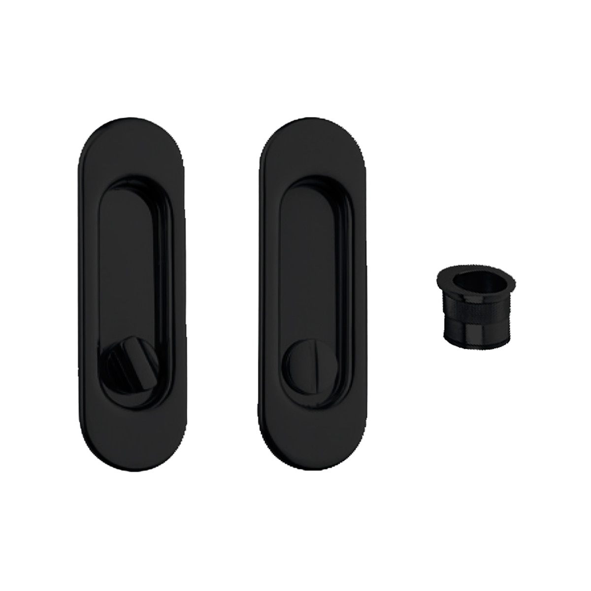 Imagen 0 de Kit Puertas Correderas Embutir Ovalado  125 x 21 mm - 160 x 65mm