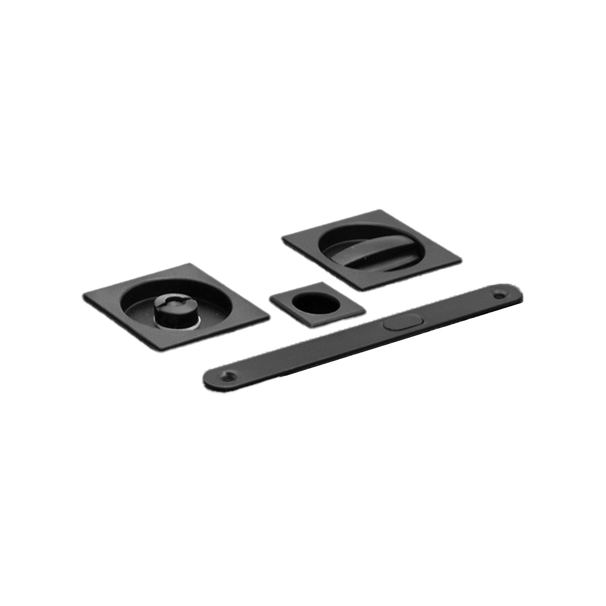 Kit Puertas Correderas Embutir Cuadrado  56 x 56 mm - 160 x 17 mm Antracita-1