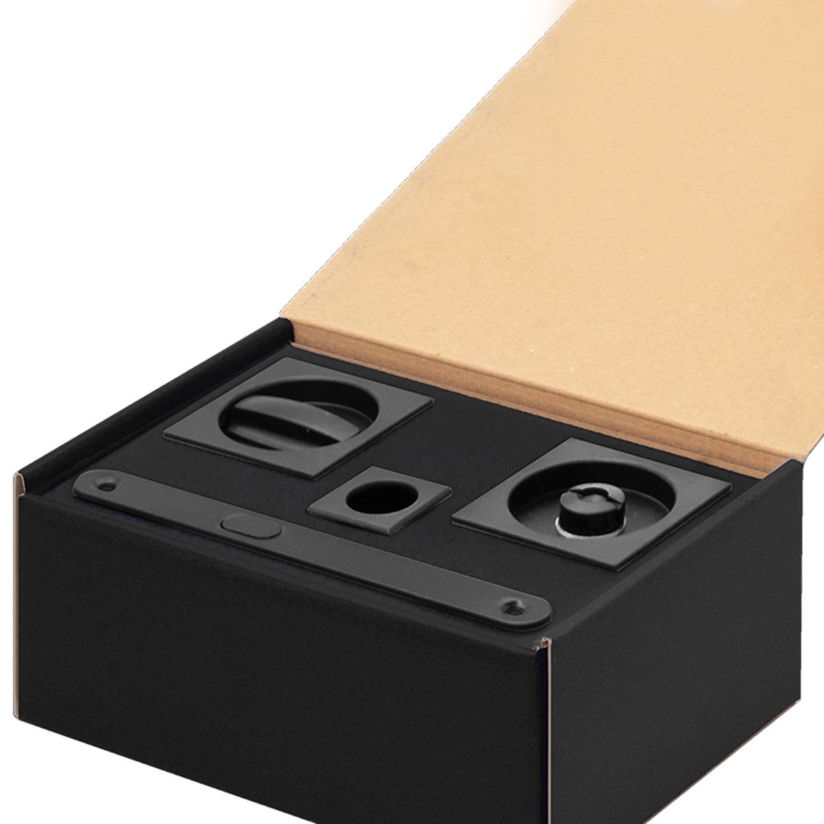 Kit Puertas Correderas Embutir Cuadrado  56 x 56 mm - 160 x 17 mm Antracita-2