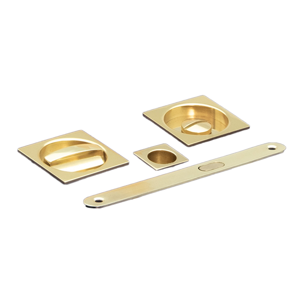 Kit Puertas Correderas Embutir Cuadrado  56 x 56 mm - 160 x 17 mm Pulido-1
