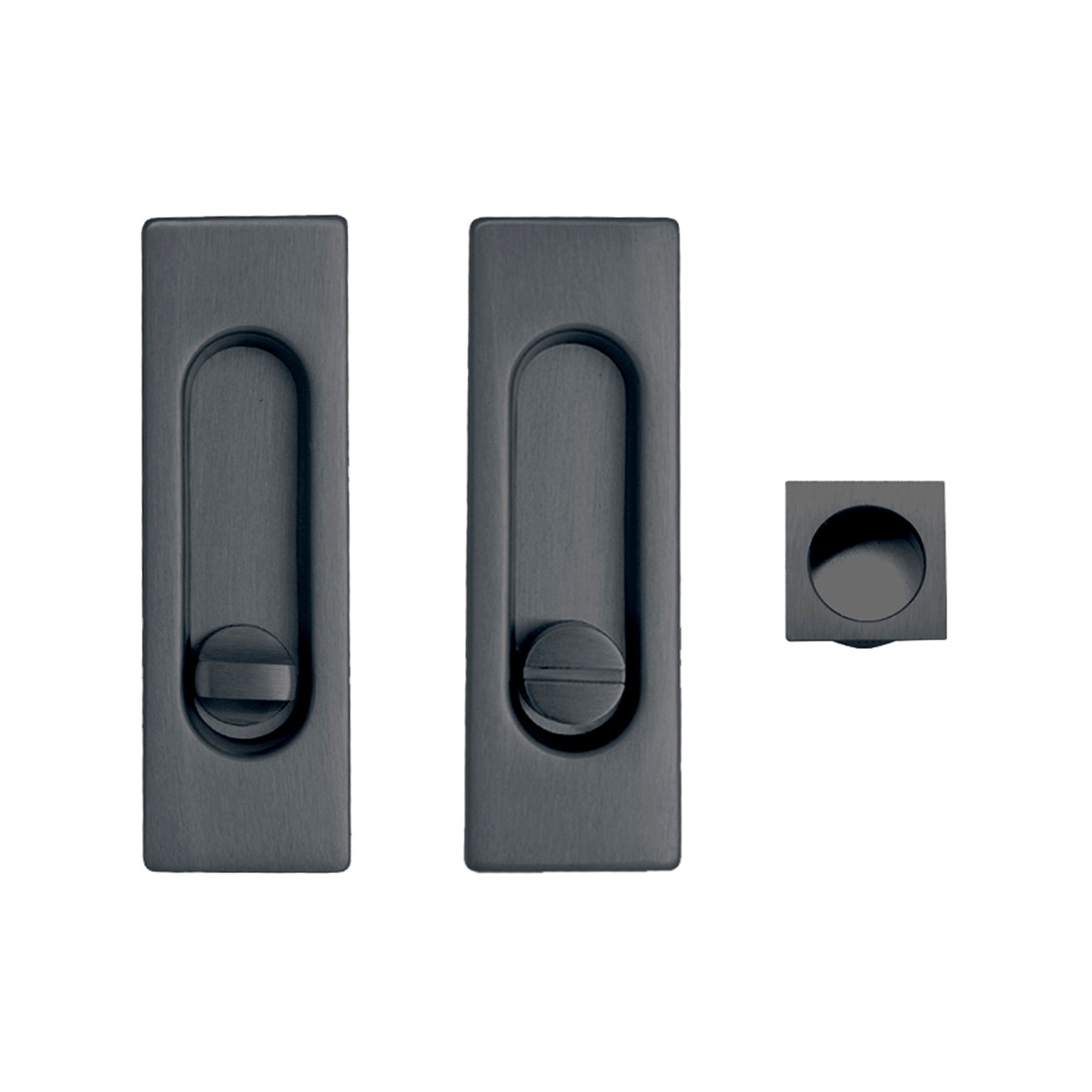 Imagen 0 de Kit Puertas Correderas Embutir Rectangular  125 x 21 mm - 160 x 65 mm