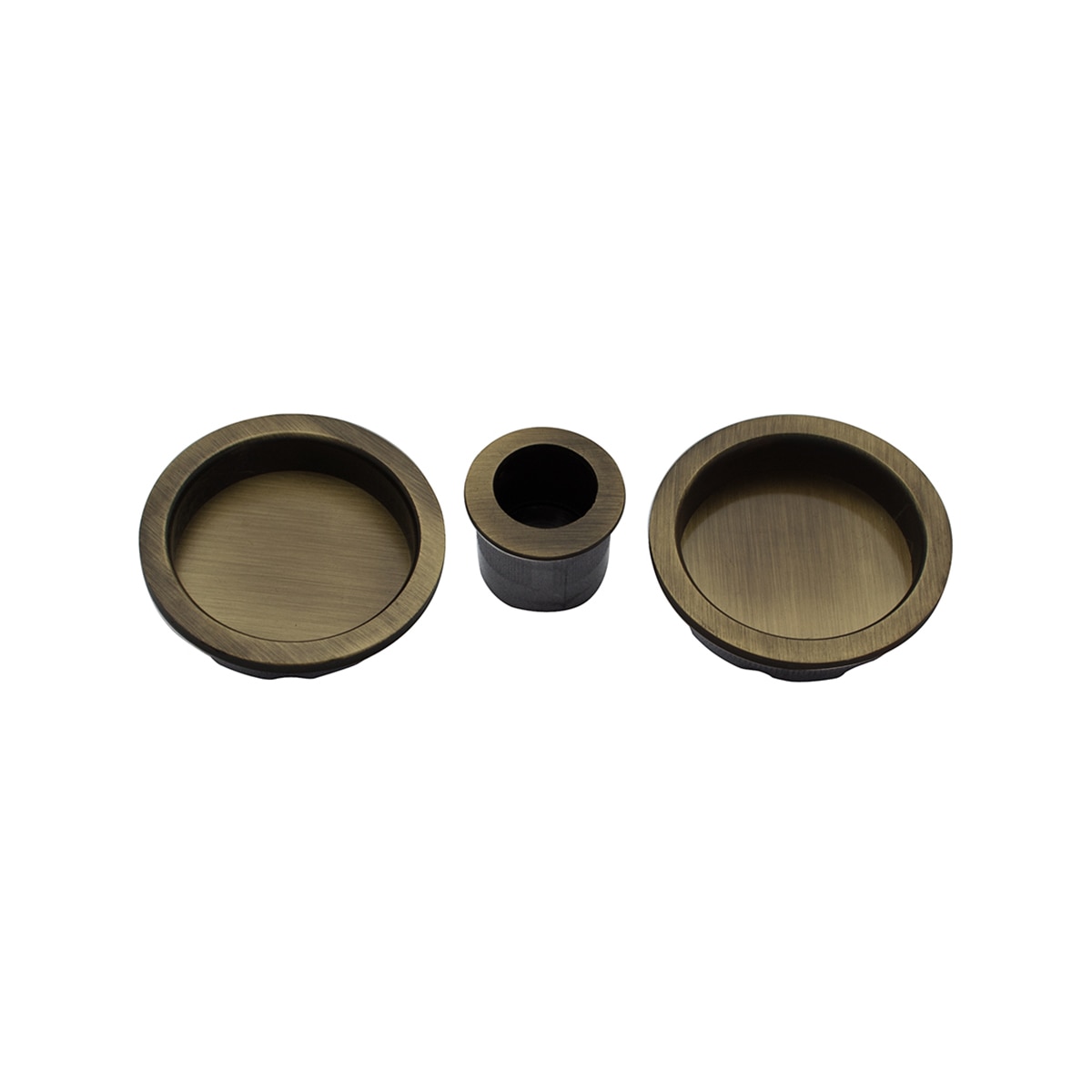 Kit Puertas Correderas Embutir Redondo  56 Ø - 30 Ø mm Cuero Inglés-1