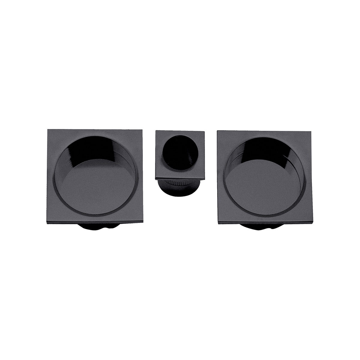 Kit Puertas Correderas Embutir Cuadrado 30 Ø - 56 x 56 mm Antracita-1