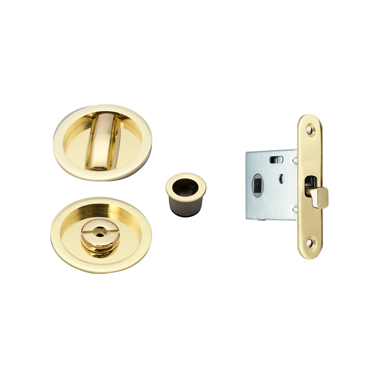 Imagen 0 de Kit Puertas Correderas Embutir Redondo  56 Ø - 85 x 17 mm