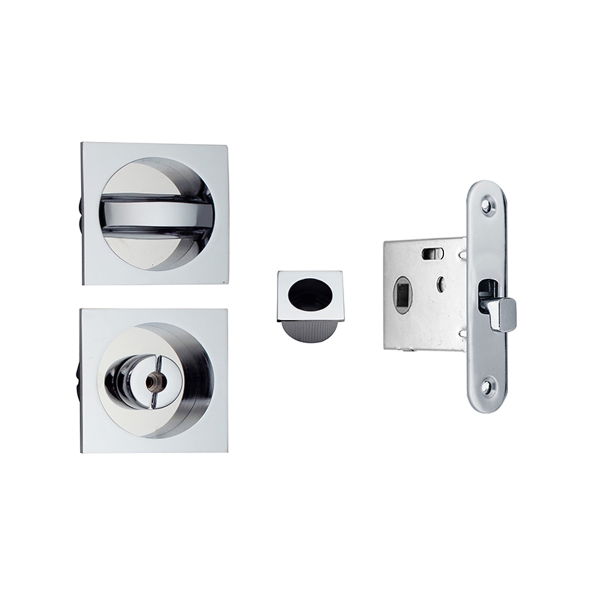 Imagen 0 de Kit Puertas Correderas Embutir Cuadrado  56 x 56 mm - 85 x 17 mm