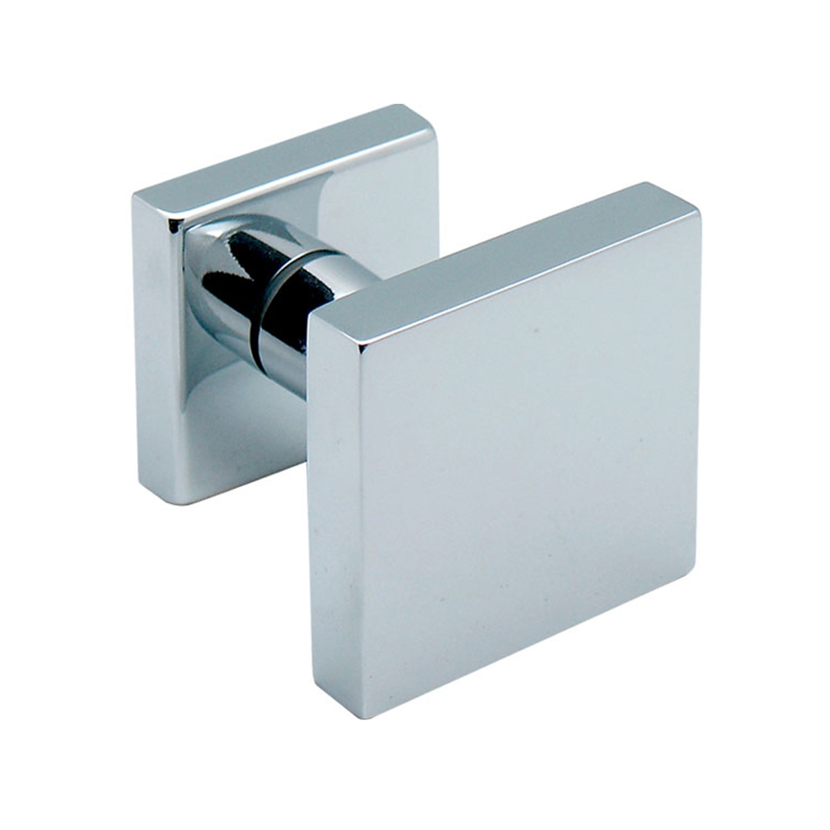 Pomo Puerta de Entrada  67 x 67 x 64 mm Cromo brillo-1