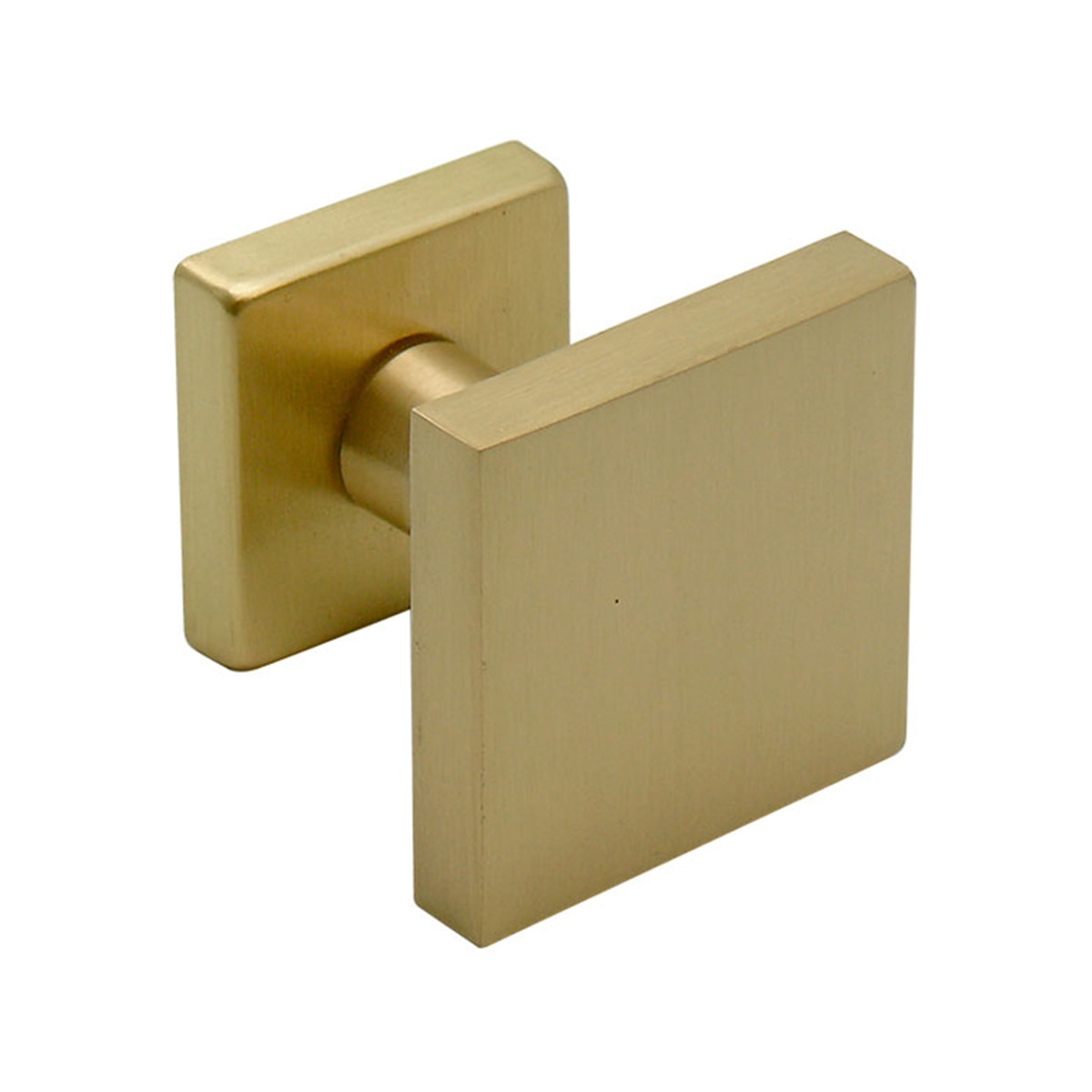 Pomo Puerta de Entrada  67 x 67 x 64 mm Latón mate-1