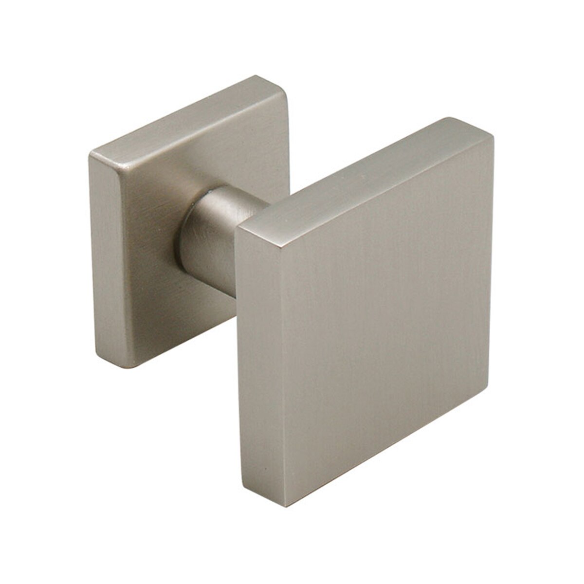 Pomo Puerta de Entrada 67 x 67 x 64 mm Níquel Mate-1