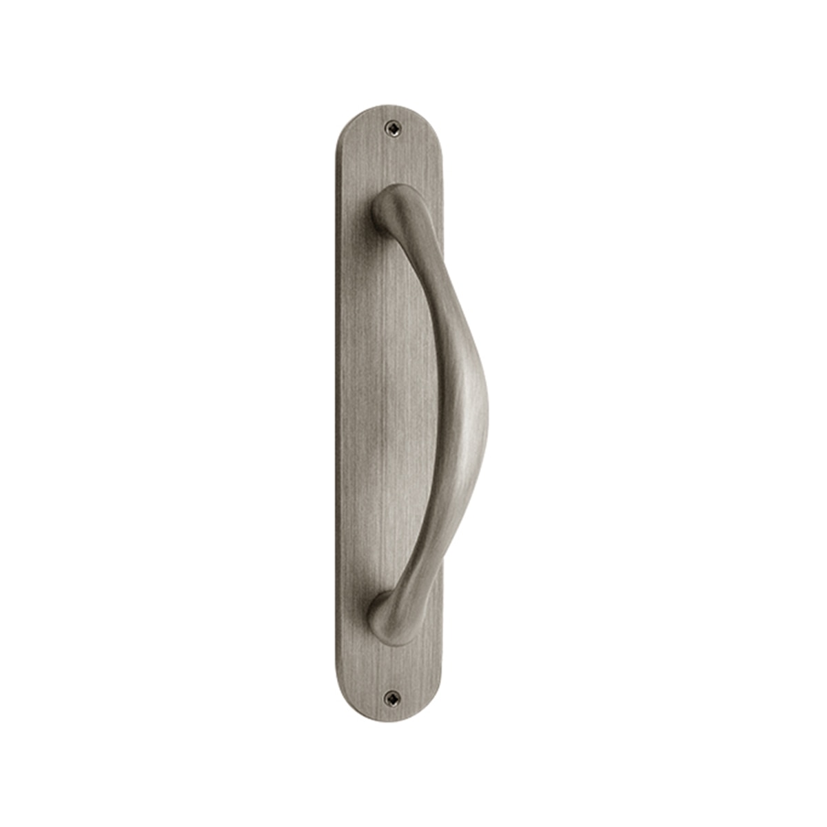 Tirador Puerta de Paso con Placa 200 x 60 x 62 mm Níquel Mate-1