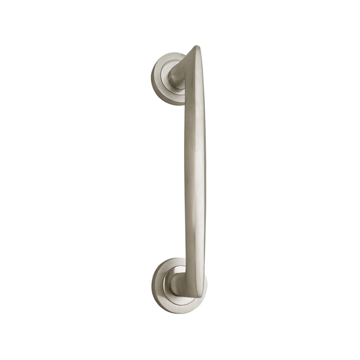 Tirador Puerta Paso Roseta Redonda  225 x 50 x 62 mm Níquel Mate-1