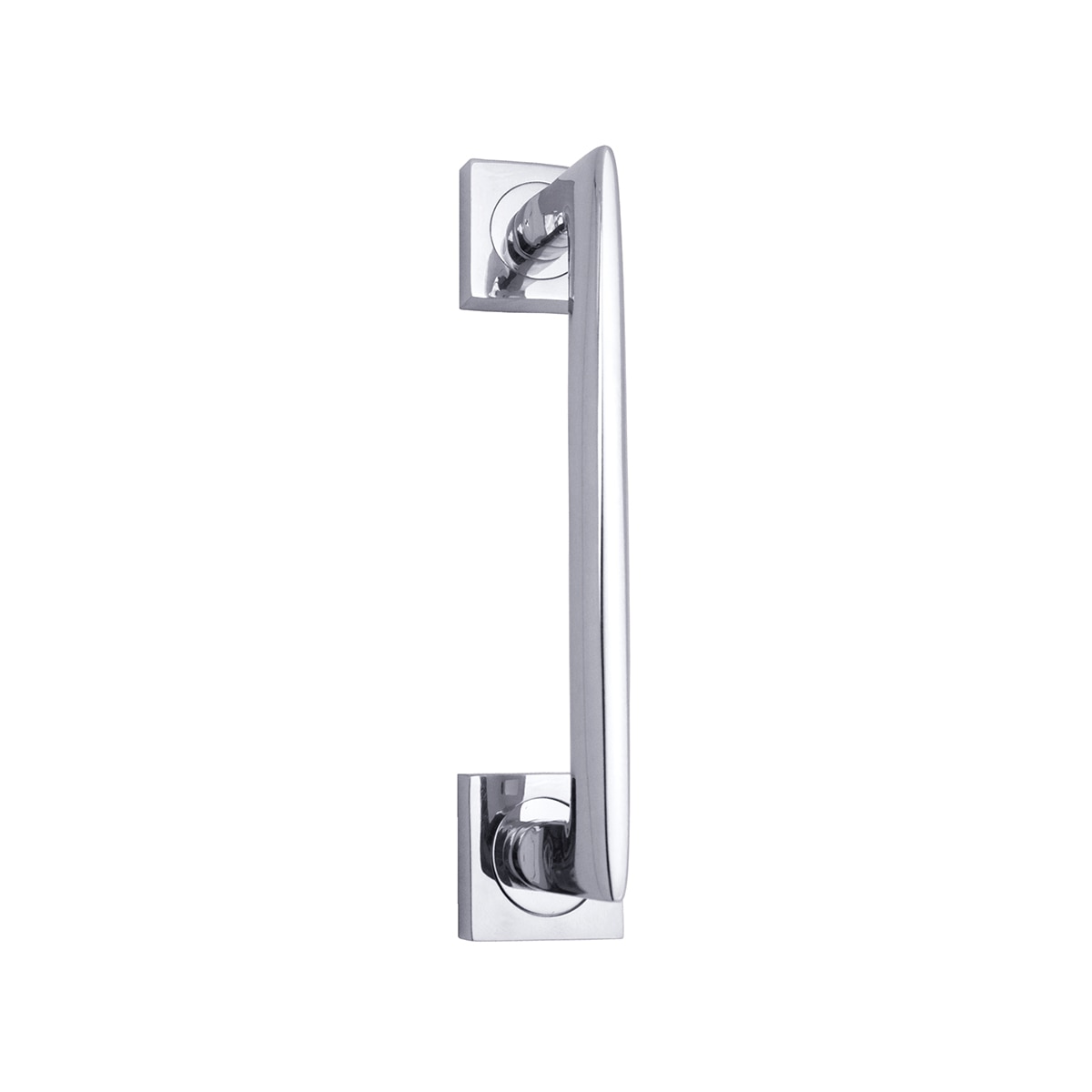 Tirador Puerta Paso Roseta Cuadrada  225 x 50 x 62 mm Cromo brillo-1