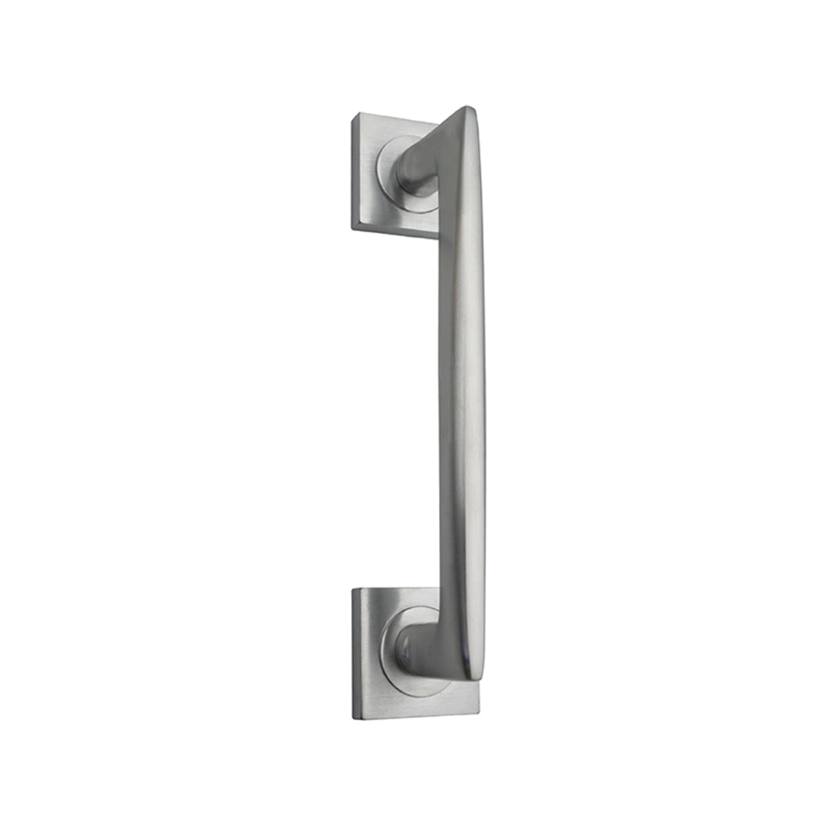 Tirador Puerta Paso Roseta Cuadrada  225 x 50 x 62 mm Cromo satinado-1