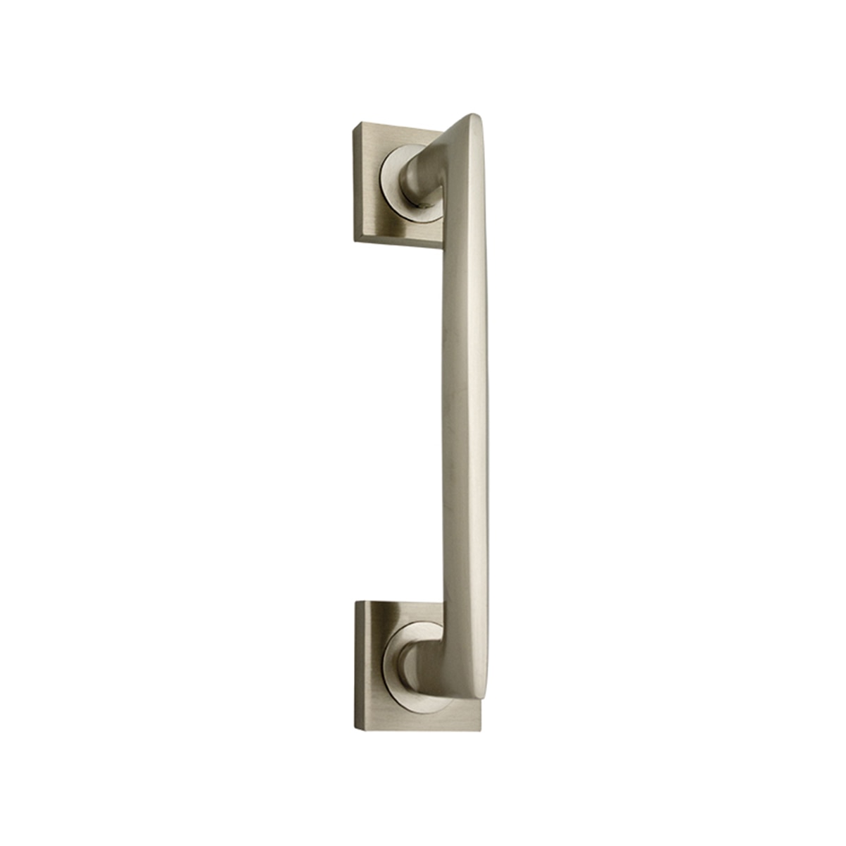 Tirador Puerta Paso Roseta Cuadrada  225 x 50 x 62 mm Níquel Mate-1